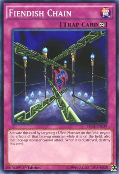 Fiendish Chain Structure Deck: Seto Kaiba Yu-Gi-Oh! card
