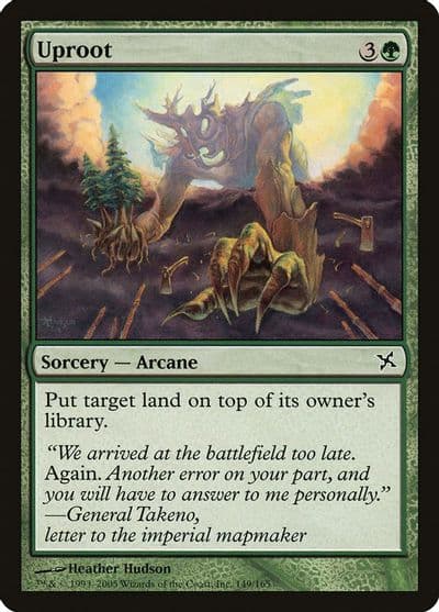 Uproot Betrayers of Kamigawa Magic card