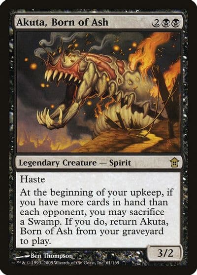 Akuta Born of Ash Saviors of Kamigawa Magic card