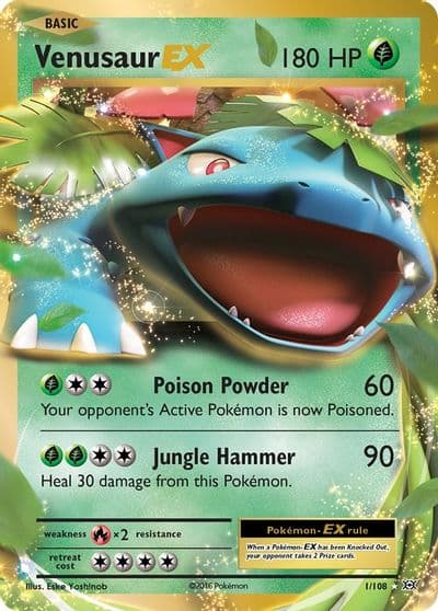Venusaur EX XY - Evolutions Pokemon card