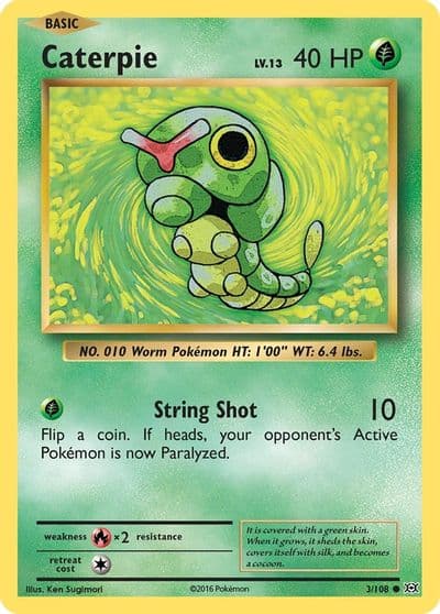 Caterpie XY - Evolutions Pokemon card