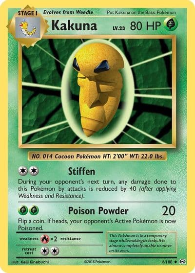 Kakuna XY - Evolutions Pokemon card