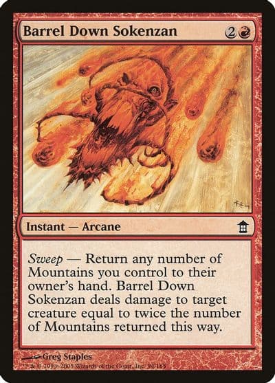 Barrel Down Sokenzan Saviors of Kamigawa Magic card