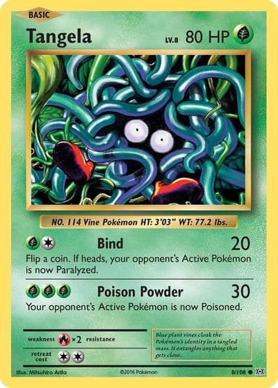 Tangela XY - Evolutions Pokemon card