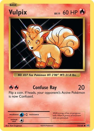 Vulpix XY - Evolutions Pokemon card