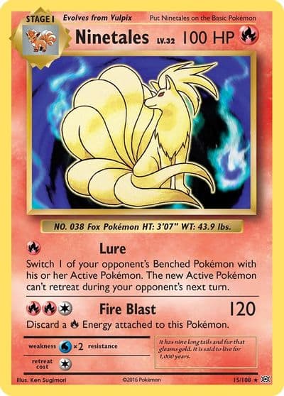 Ninetales XY - Evolutions Pokemon card