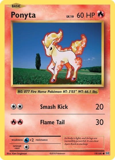 Ponyta XY - Evolutions Pokemon card