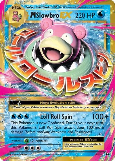 M Slowbro EX XY - Evolutions Pokemon card