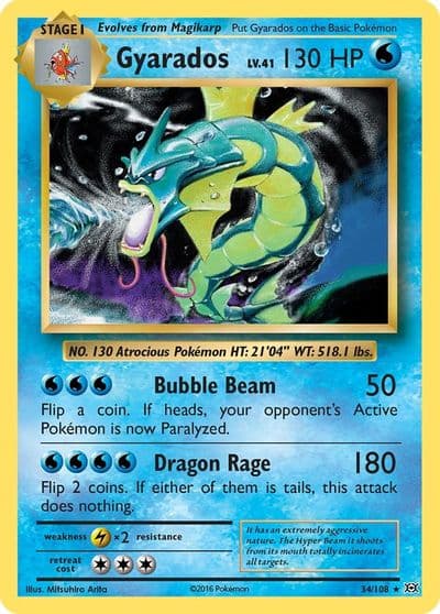 Gyarados XY - Evolutions Pokemon card