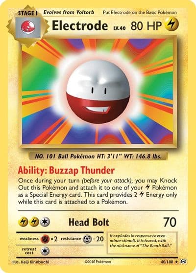 Electrode XY - Evolutions Pokemon card