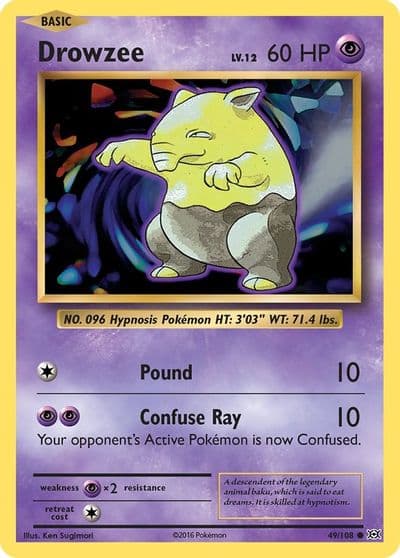 Drowzee XY - Evolutions Pokemon card