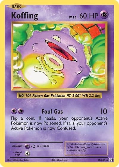 Koffing XY - Evolutions Pokemon card