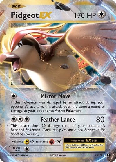Pidgeot EX XY - Evolutions Pokemon card