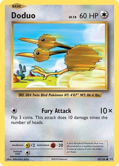 Doduo XY - Evolutions Pokemon card