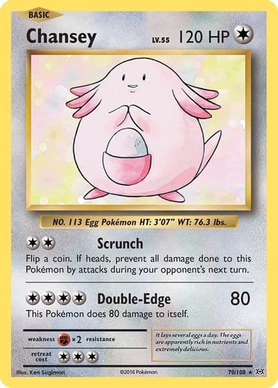 Chansey XY - Evolutions Pokemon card