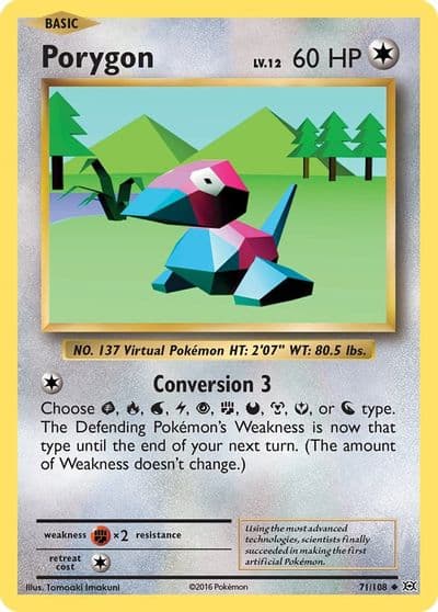 Porygon XY - Evolutions Pokemon card
