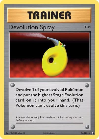 Devolution Spray XY - Evolutions Pokemon card