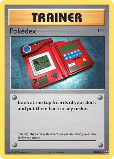 Pokedex XY - Evolutions Pokemon card