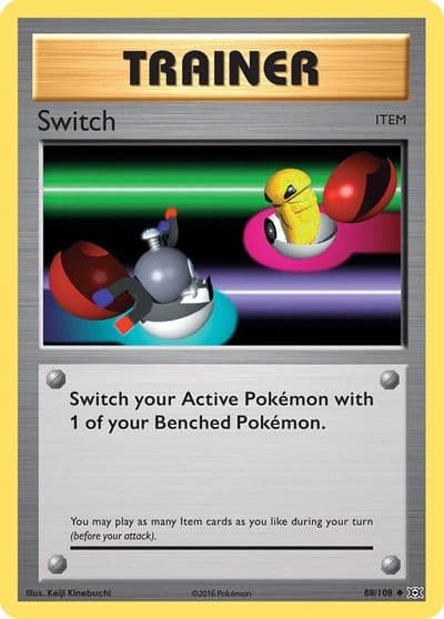 Switch XY - Evolutions Pokemon card