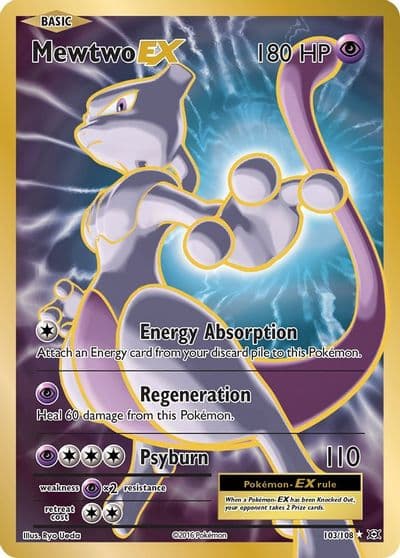 Mewtwo EX (Full Art) XY - Evolutions Pokemon card