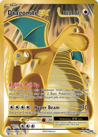 Dragonite EX (Full Art) XY - Evolutions Pokemon card