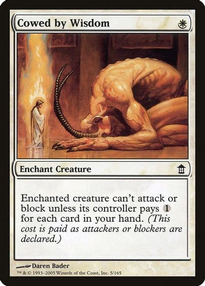 Cowed by Wisdom Saviors of Kamigawa Magic card