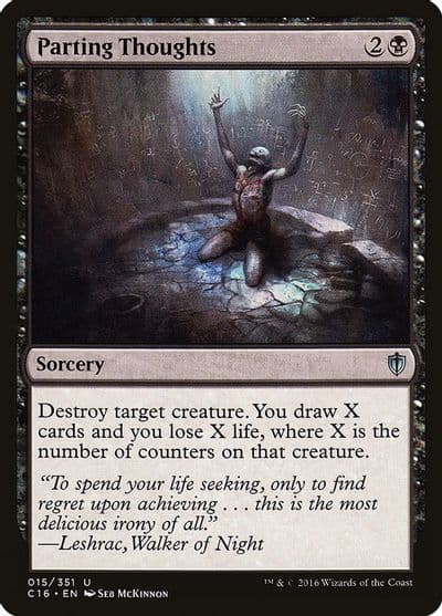 Parting Thoughts Commander 2016 Magic card