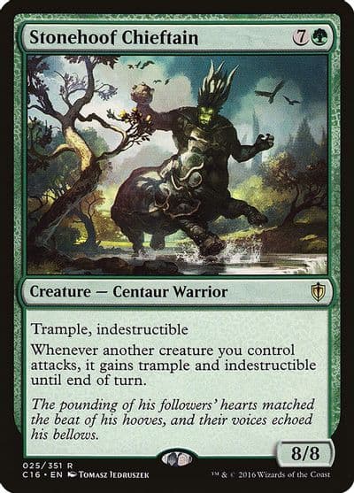 Stonehoof Chieftain Commander 2016 Magic card