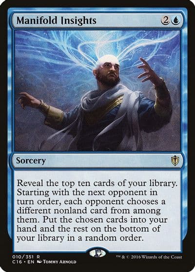 Manifold Insights Commander 2016 Magic card