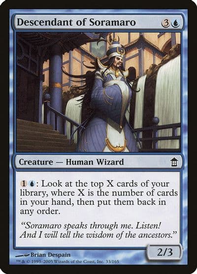 Descendant of Soramaro Saviors of Kamigawa Magic card