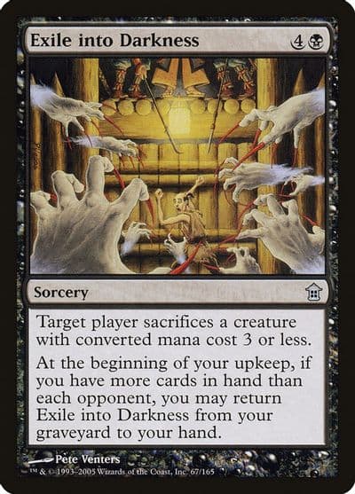 Exile into Darkness Saviors of Kamigawa Magic card