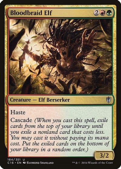 Bloodbraid Elf Commander 2016 Magic card