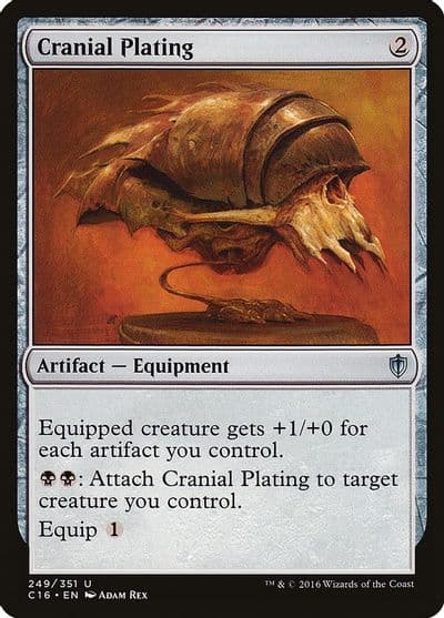 Cranial Plating Commander 2016 Magic card