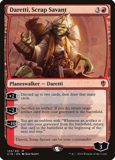 Daretti Scrap Savant Commander 2016 Magic card