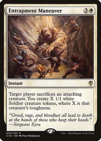 Entrapment Maneuver Commander 2016 Magic card