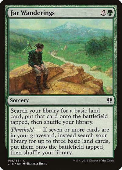 Far Wanderings Commander 2016 Magic card