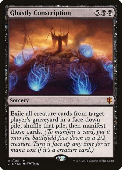 Ghastly Conscription Commander 2016 Magic card