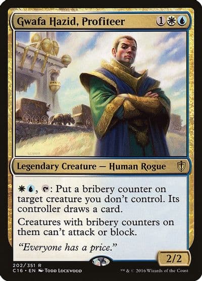 Gwafa Hazid Profiteer Commander 2016 Magic card
