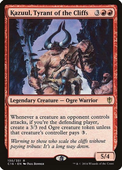 Kazuul Tyrant of the Cliffs Commander 2016 Magic card