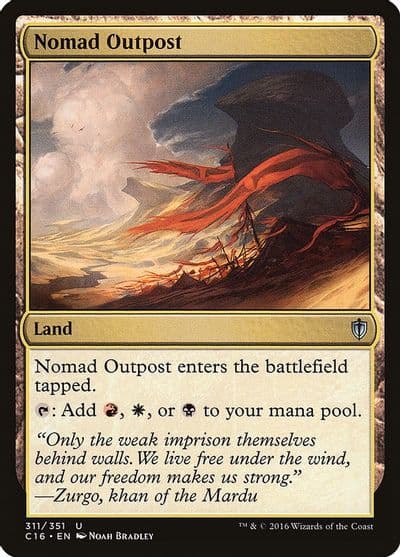 Nomad Outpost Commander 2016 Magic card