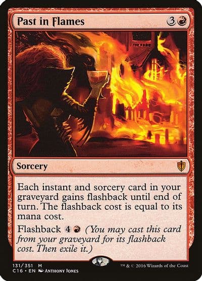 Past in Flames Commander 2016 Magic card