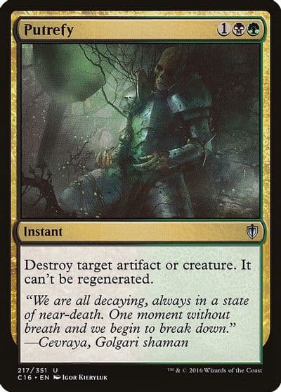 Putrefy Commander 2016 Magic card