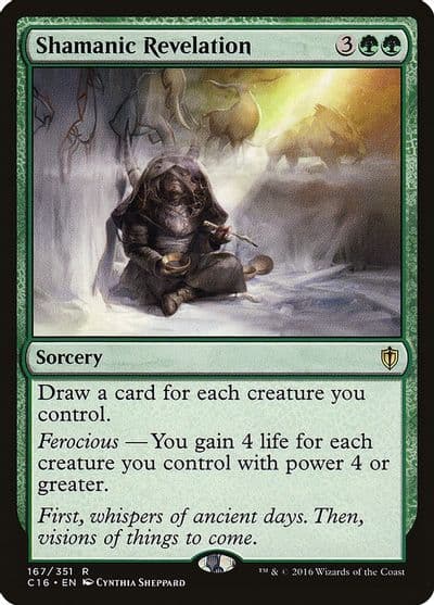 Shamanic Revelation Commander 2016 Magic card