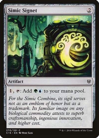 Simic Signet Commander 2016 Magic card