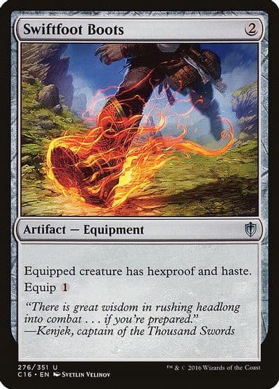Swiftfoot Boots Commander 2016 Magic card