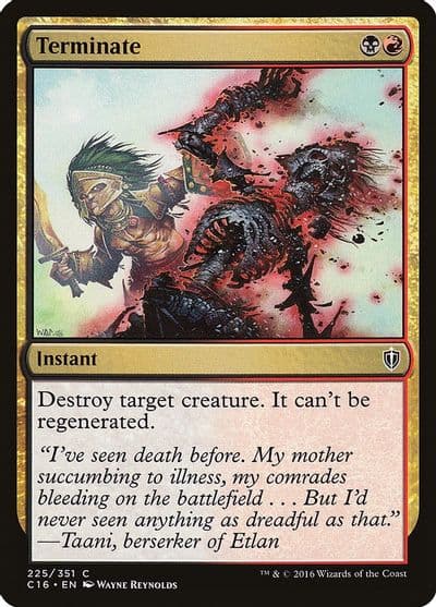 Terminate Commander 2016 Magic card