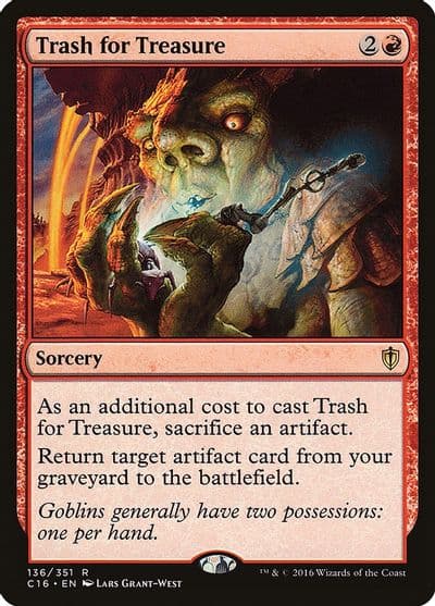 Trash for Treasure Commander 2016 Magic card