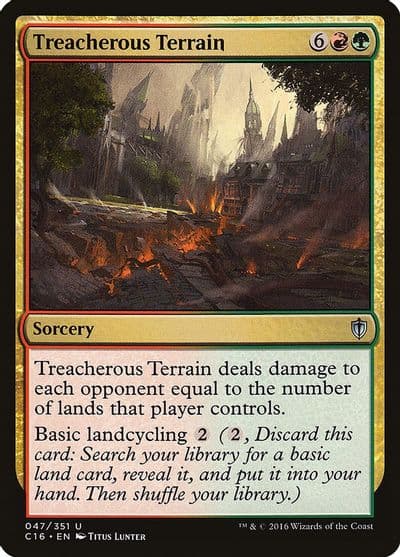 Treacherous Terrain Commander 2016 Magic card
