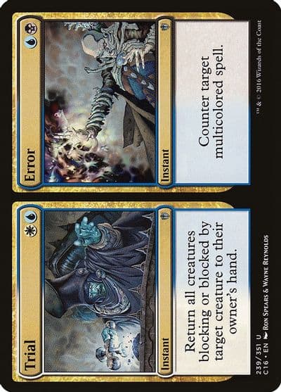 Trial Error Commander 2016 Magic card