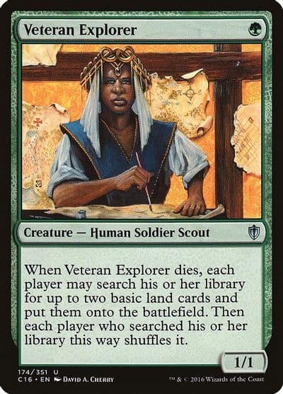 Veteran Explorer Commander 2016 Magic card